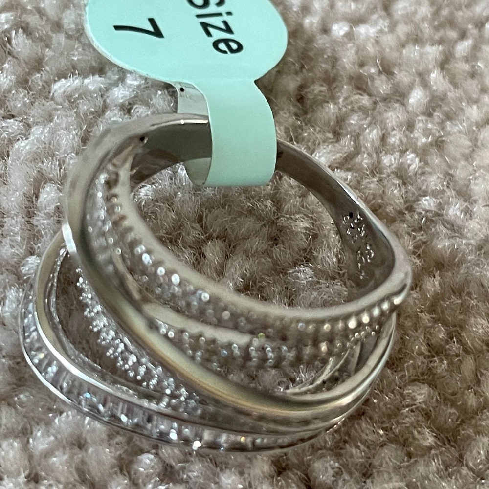 Sterling Silver and Cubic Zirconia Ring